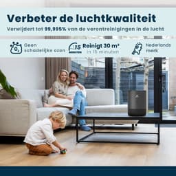 Vibrix PureFlow30 Pro Luchtreiniger / Air Purifier – EPA 14 + koolstoffilter – 180 m³/u – Voor kamers tot 30 m² – Ionisator – App-bediening – Zeer stil met slaapstand – Luchtkwaliteitindicator — thumbnail 7