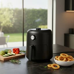 Esperanza Heteluchtfriteuse – 2,6L – 1000W – Olievrij frituren – Compact design – Timer & temperatuurregeling — thumbnail 5