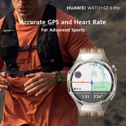 Huawei WATCH GT6 Pro 46mm Zwart | 21 dagen batterijduur – Nauwkeurige GPS & hartslagmeting – Innovatieve professionele fiets-tracking – Saffierglas & titanium behuizing – ECG – Compatibel met iOS & Android — thumbnail 11
