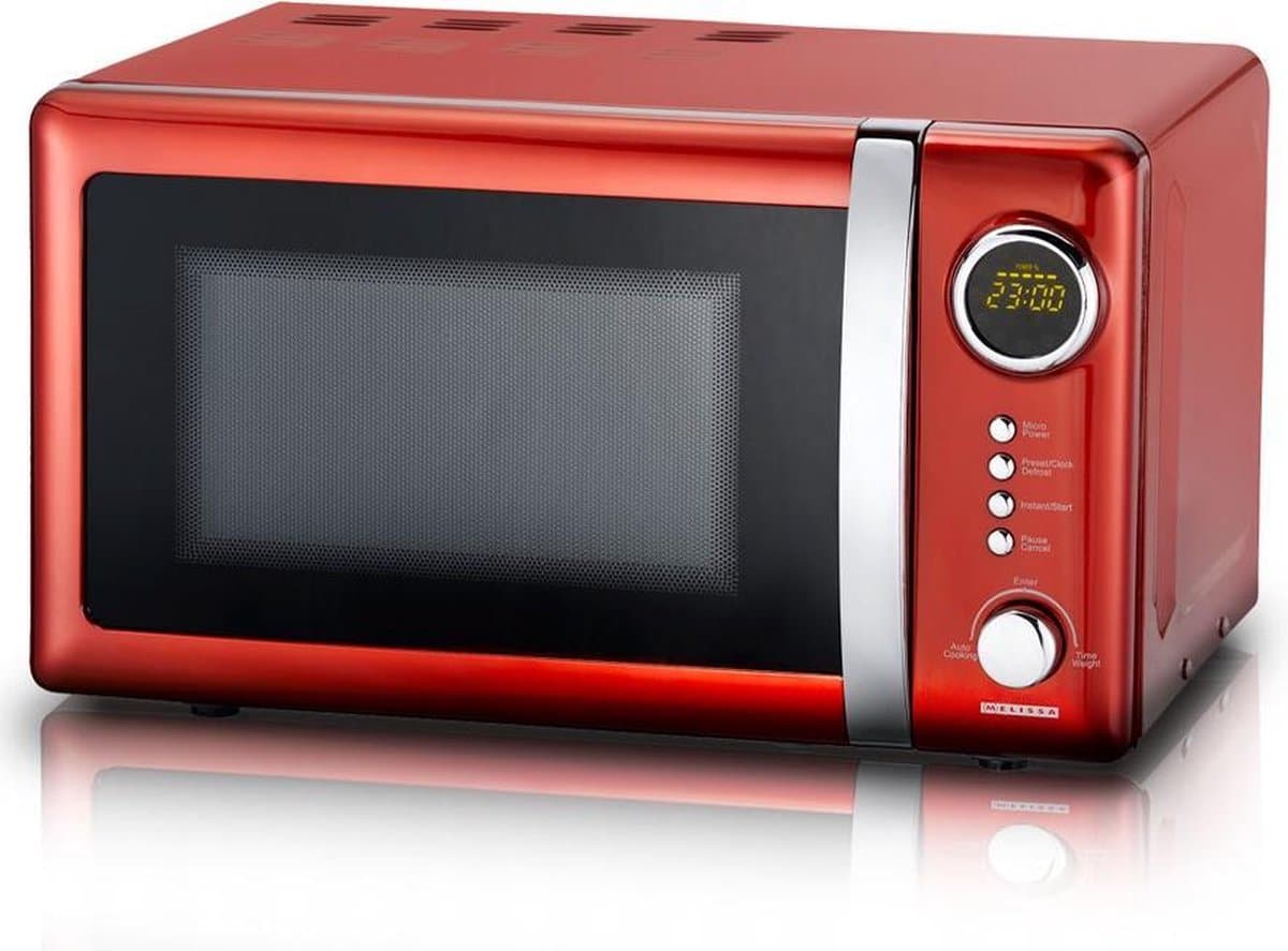 Melissa Vrijstaande Solo-Magnetron - 20 liter - 700W - Retro - 16330109 - Rood — afbeelding 1