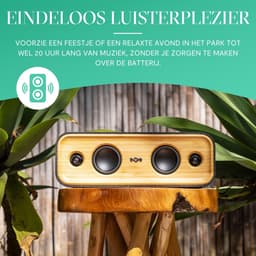 House of Marley Get Together 2 Bluetooth Speaker - Draadloos - 20+ Uur Speeltijd - 40 watt vermogen - Bass boost EQ — thumbnail 11