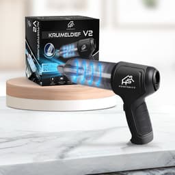 HomeShift® Auto Stofzuiger Draadloos V2 - Kruimelzuiger - Handstofzuiger - Kleine Stofzuiger - Draadloze stofzuiger - Air Duster - Nat & Droog - Zwart — thumbnail 8
