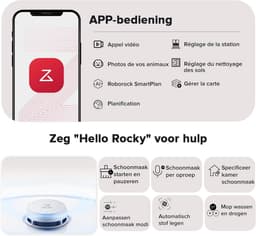 Roborock Qrevo Curv – Robotstofzuiger met dweilfunctie – 18500 Pa zuigkracht – Zelfreinigend dock & AI-navigatie – Dual Anti-Tangle-systeem – AdaptiLift-chassis – 75 ℃ warmwater mopwas – Intelligente vuildetectie & spraakassistent – Wit — thumbnail 4