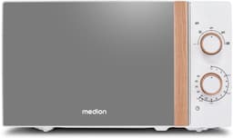 MEDION Magnetron (houtlook, 20 liter, 700 watt, spiegelende deur, 5 vermogensstanden, ontdooifunctie, timer, MD10596) wit — thumbnail 18