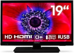 MEDION 47 cm (19 inch) HD TV (perfect voor camping, camper, vrachtwagen, tuin, 12V autoadapter, Triple Tuner, HDMI, USB), MD 819000 — thumbnail 10