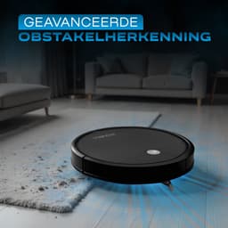 Powell Robotstofzuiger - Robotstofzuiger met Dweilfunctie - Robotstofzuiger met Laadstation - Robot Stofzuiger - Dweilrobot - Zwart — thumbnail 4