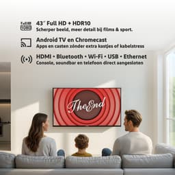 Salora SMART43TV - 43 Inch - Smart TV - Televisie - Full HD - 2025 model — thumbnail 4