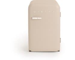 CREATE - Koelkast in retrostijl - Zand - Handvat Marmer - FRIDGE RETRO 107L