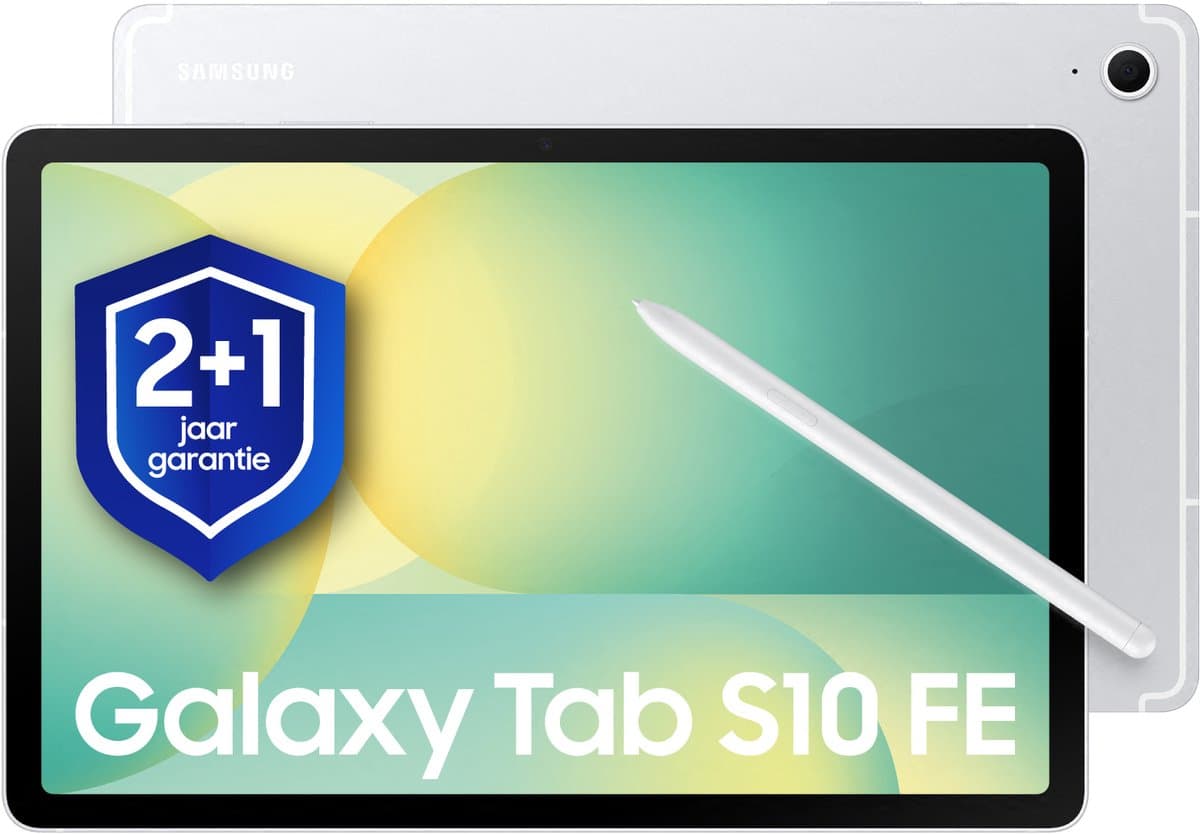Samsung Galaxy Tab S10 FE - WiFi - 256GB - Silver + 1 jaar extra garantie — afbeelding 1