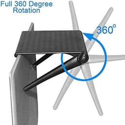 Tv plateau groot - TV Plateau - LCD TV Plank - Monitor Plank - zwart - 29,3 cm - televisie - televisie beugel - beeldscherm plank - beamer plan - gadgets mannen - cadeau — thumbnail 2