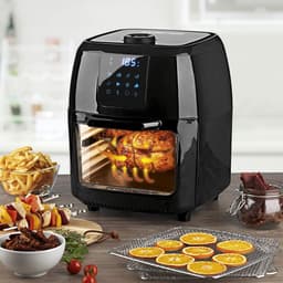 RFWR® Digitale XXL heteluchtfriteuse 9 liter – Frituren zonder vet, oven en draaigrill in één — thumbnail 3