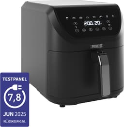 Princess Digitale Airfryer XXL 182256 - SlimFry Airfryer - Slank ontwerp - 8 liter - PFAS vrij - Heteluchtfriteuse - Digital Touchscreen - 8 Automatische Programma's - 2000W - Zwart - Ideaal voor kleinere keukens of beperkte aanrechtruimte — thumbnail 3