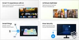 Samsung M70F - 4K Smart Monitor - 32 inch- Vision AI — thumbnail 3
