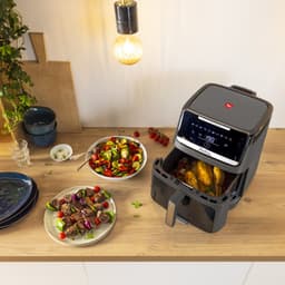 Moulinex Easy Fry Silence EZ846HF0 – Airfryer XXL – Extra stil – Inhoud 7L voor 8 personen – Automatische programma’s – Kijkvenster – Heteluchtfriteuse — thumbnail 4
