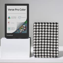 PocketBook Verse Pro Color - Stormy Sea + Zwart/wit geruit PocketBook hoesje — thumbnail 1