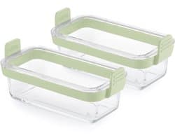 Lékué Airfryer Ovenschaal Rechthoek - Set 2-delig - Glas - Transparent