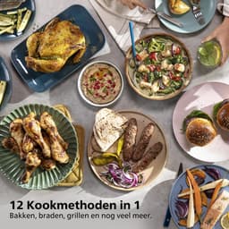 Philips 3000 Series Dual Airfryer - NA351/00 - Dubbele Mand - 9L - Tot 6 Personen - Zwart/Zilver — thumbnail 5
