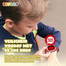 DEPLAY 4G KidsWatch Explorer - GPS Horloge Kind - Smartwatch Kinderen - Kinderhorloge - Smartwatch Kind - Kinder Smartwatch – Rood — thumbnail 8
