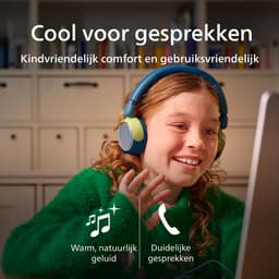 PHILIPS TAK2000CT - On Ear bedrade opvouwbare hoofdtelefoon voor kinderen - beperkt volume, Audio delen, 3,5 mm- en USB-C-kabel meegeleverd - Kristal Groen — thumbnail 2