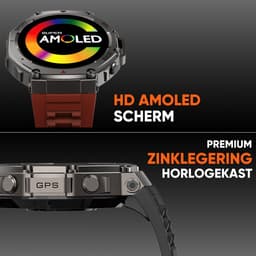 Synyq GPS ProX - GPS Smartwatch Heren - 4 Bandjes - AMOLED - 5ATM Waterdicht - 51 mm - Belfunctie - 170+ Sportmodi - Horloge Heren - Smartwatch Heren - Sport Horloge - iOS & Android — thumbnail 10