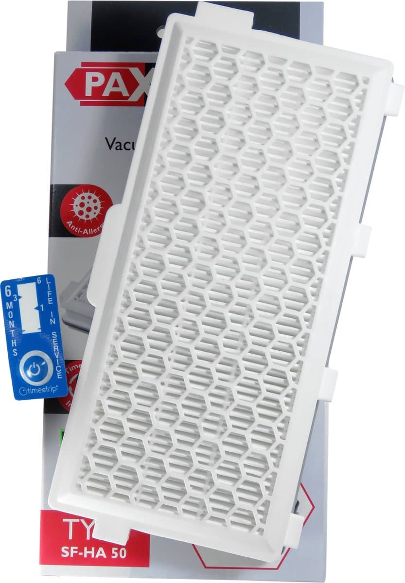 Paxanpax SF-HA50 filter geschikt voor Miele - HEPA Active AirClean-filter met timestrip - SFHA50 - SF-HA 50 - Compact C1 C2 - Complete C2 C3 — afbeelding 1