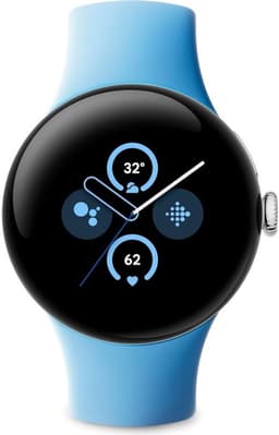 Google Pixel Watch 2 – Zilverkleurige kast – Blauw sportbandje – GPS – 5ATM – Fitbit functies – 24u batterij – AMOLED scherm — thumbnail 11