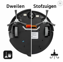 Velours Max® - Robotstofzuiger met Dweilfunctie - Robot Stofzuiger - Slimme Navigatie - Met Laadstation - Automatisch Oplaadstation - Dweilrobot - Huisdieren - Robotstofzuigers met Dweilfunctie - Robotstofzuigers - Stofzuiger - Stofzuigers — thumbnail 9