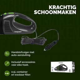 Beper Auto Stofzuiger - Handstofzuiger - Mini Stofzuiger - Stofzuiger Auto - Kruimelzuiger - Kleine Stofzuiger — thumbnail 6