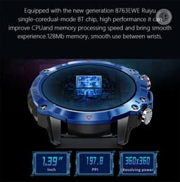 WizBay Premium Select® 1.39inch Sport Smartwatch Dames Heren TFT - Bluetooth Call - Magnetic Laden - Slaap Hart Monitor - O2 en Bloeddrukmeter - 100+ Sport Modi - Message - Alu Mat Zwarte Case - Smartwatches - Zwarte TPU Band — thumbnail 22