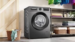 Bosch Serie 6 - WGG244FNNL - Wasmachine met stoom - 9 kg - 1400 rpm - Automatisch doseren - 1400 rpm - Zeer stil - Iron Assist: vermindert kreukels tot 50% - Cast Iron Grey — thumbnail 9