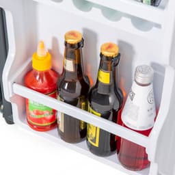 Sweiko Mini koelkast, Koel-vriescombinatie 86,8 cm hoog, 45,5 cm breed, dubbele deur, met 60-liter totaalvolume, 22-liter vriesvolume, 38-liter koelvolume. 172 kWh/jaar, LED-licht. Zwart [Energieklasse F] — thumbnail 20