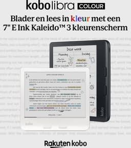 Kobo Libra Colour - E-reader - 7 inch kleurenscherm - 32GB - Luisterboeken - Wit — thumbnail 5