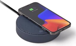 Lexon Design OSLO Energy + QI Charger Speaker - Dark Blue — thumbnail 3