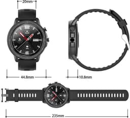 Belesy® Pink serie - Smartwatch Dames - Horloge - 1.3 inch - Kleurenscherm - Full Touch - 23 Sporten - Zilver - Roze - Grijs - Siliconen — thumbnail 12