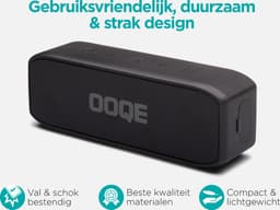 OOQE PRO S9 - Bluetooth Speaker - Draadloos - Ingebouwde Basradiator - Zuivere Bas - 20 uur Batterijduur - Microfoon - Handsfree Bellen - Stootbestendig - Waterbestendig - Geschikt Voor Binnen en Buitengebruik – Zwart — thumbnail 10