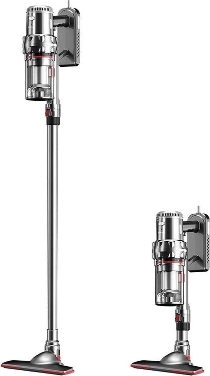 DrPhone EcoClean HandiVac – Handstofzuiger Met Drie Snelheden - 25000 PA Zuigkracht – Wandmotage Design – Vacuüm Cleaner – 1.1 Liter - Transparant — afbeelding 1