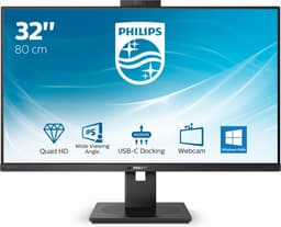 Philips 326P1H - QHD Webcam Monitor - Windows Hello - USB-C Docking - RJ45 - 90w - 32 inch — thumbnail 10