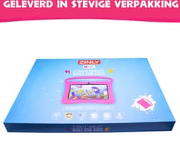 ZINLY® Kindertablet - Tablet - 7 inch - Android 10.0 - Langdurig gebruik - Kids Proof - Kinder tablet voor kinderen vanaf 3 jaar Incl beschermhoes & Ouderlijk Toezicht App - Roze — thumbnail 11