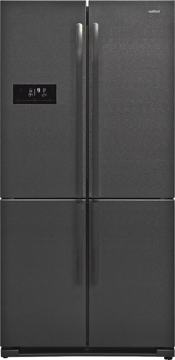 Vestfrost VR-FW916-1E0D - Koel-vriescombinatie - Black RVS - 588 Liter - ijsblokjesproductie - Maxi-Fresh filter - 0 ° compartiment - NoFrost - ION technologie — afbeelding 1