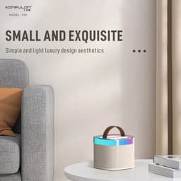 Viatel Creatieve Rgb Kleurrijke Verlichting Mini Karaoke Draagbare Draadloze Bluetooth Speaker Met Microfoon Outdoor Stereo Subwoofer — thumbnail 15