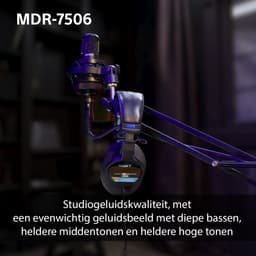 Sony MDR-7506 - Studio koptelefoon met gesloten achterkant - Zwart — thumbnail 9