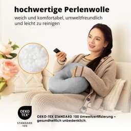 Tabletstandaard - Compatibel met 4,7-13 Inch Kindle/Telefoon/Tablet - Verstelbare Telefoonstandaard - voor Het Bekijken Van Video's Op Bed Of Bank, Zacht en Comfortabel - Grijs — thumbnail 3