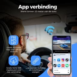 AZDome M770 Pro 1CH 4K Wifi Gps dashcam voor auto - 4K + FullHD resolutie - Night vision - Parkeerbeveiliging - 64gb Micro SD kaart - 3,0 inch LCD scherm - 170 + 140 graden kijkhoek - Nachtzicht — thumbnail 6
