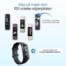 Siltcon® Activity Tracker Pro – Stappenteller Horloge - Hartslagmeter – Bloeddrukmeter - Slaapmonitor - Saturatiemeter – Sporthorloge – Smartwatch Dames, Heren & Kinderen - Universeel - RVS - Elke pols - Incl. 2 Bandjes — thumbnail 9