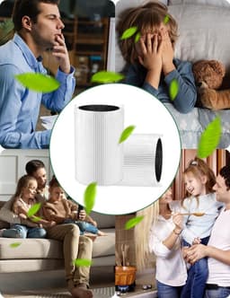 Filters voor luchtreinigers - 2 stuks - geschikt voor Blueair Blue Pure 411 - 411+ - 3210 luchtreinigers - H13 True HEPA-deeltjesfilter met actieve koolstof — thumbnail 6