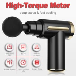 Massage Gun Professioneel - Massage Apparaat - Theragun - Zwart — thumbnail 2