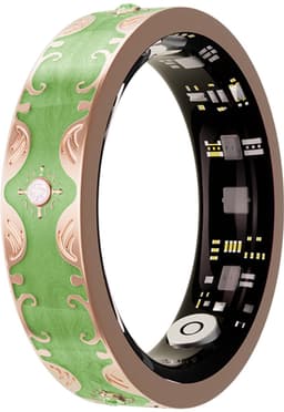 WizBay Premium Select® Bohemian Smart Ring - Mars Green - Hartslag, Slaap en Zuurstofmeting - Activiteitstracker - Maat 7 — thumbnail 1