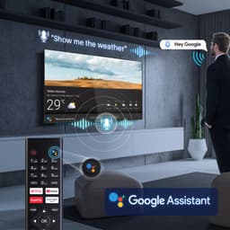 TuTu Android Smart TV - QLED 4K Ultra HD - 43 inch/109 cm - Frameless Design - Tripple Tuner DVB-T/T2/S/S2/C - HDMI x3, USB x2, CI+ - Voice Controle & Streaming apps - Geassembleerd in Eindhoven - TUQ43UN1 — thumbnail 7