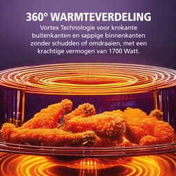 Brabantia Airfryer XXL - 5.7 liter - Digitaal Touchscreen - 6 Kookprogramma's - Tot 5 Personen - 80ºC tot 200ºC - 1700 Watt - BBEK1137 — thumbnail 3