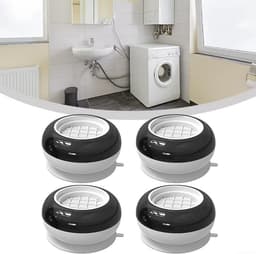 IBBO Shop - 4 stuks trillingsdempers voor wasmachine - wasmachine dempers - wasmachine mat - wasmachines anti-trillingsmat - Wasmachine Verhoger - antislipmat voor wasmachines en drogers - Nieuwe model — thumbnail 4